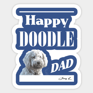 Happy Doodle Dad Sticker